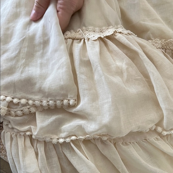 Vintage Lace Eyelet Ivory Wedding Dress The Gibson Girl Tazana California - Picture 9 of 9